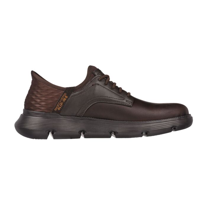 Chaussure SKECHERS SLIP INS pour hommes en cuir lisse