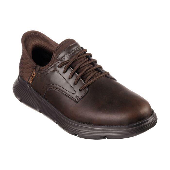 Chaussure SKECHERS SLIP INS pour hommes en cuir lisse