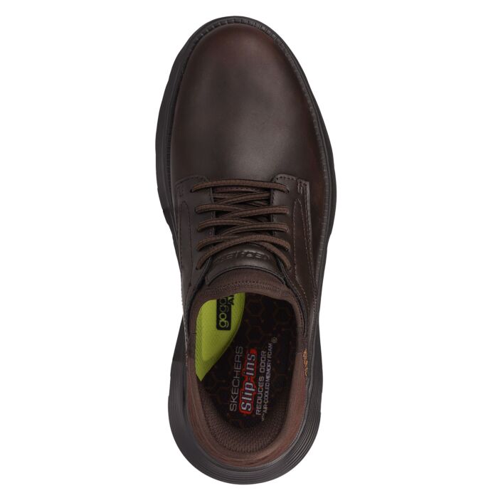 Chaussure SKECHERS SLIP INS pour hommes en cuir lisse
