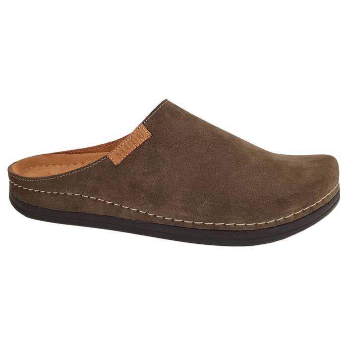 Mubb Herren Pantoffel dunkelbraun