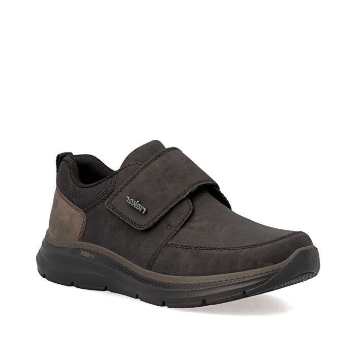 Rieker Klettslipper für Herren aus Softmaterial schwarz