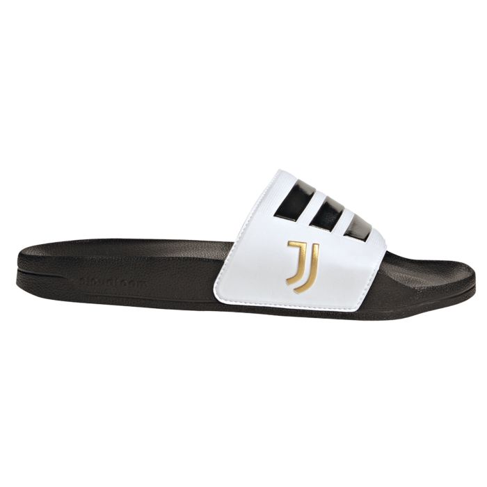 Image of Adidas Adilette von ihrem Lieblings-Fussballverein weiss-schwarz, 47 bei Lehner Versand Schweiz