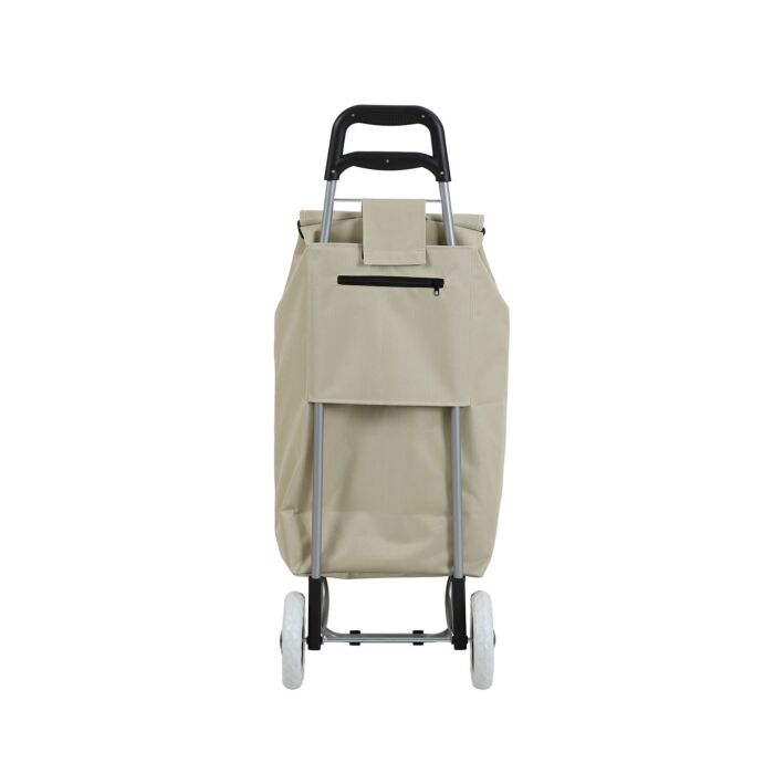 Einkaufstrolley sand mit Blumenmuster