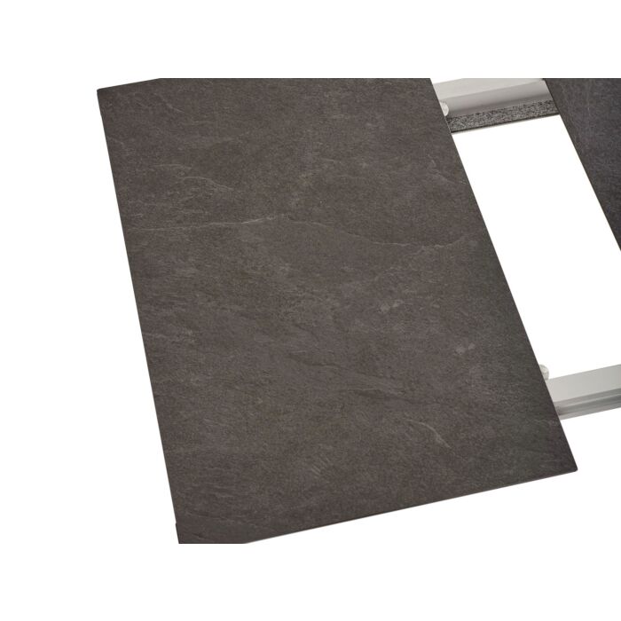 Table de jardin à rallonge Zement avec plateau en céramique