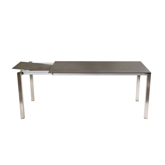 Table de jardin à rallonge Zement avec plateau en céramique