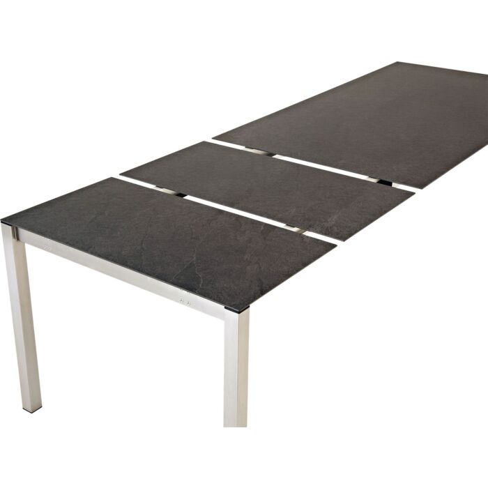 Table de jardin à rallonge Zement avec plateau en céramique