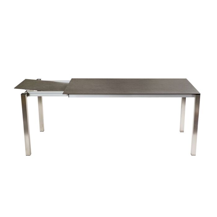Table de jardin à rallonge Kreta-Grey avec plateau Dekton