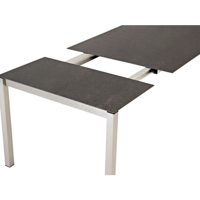 Table de jardin à rallonge Kreta-Grey avec plateau Dekton