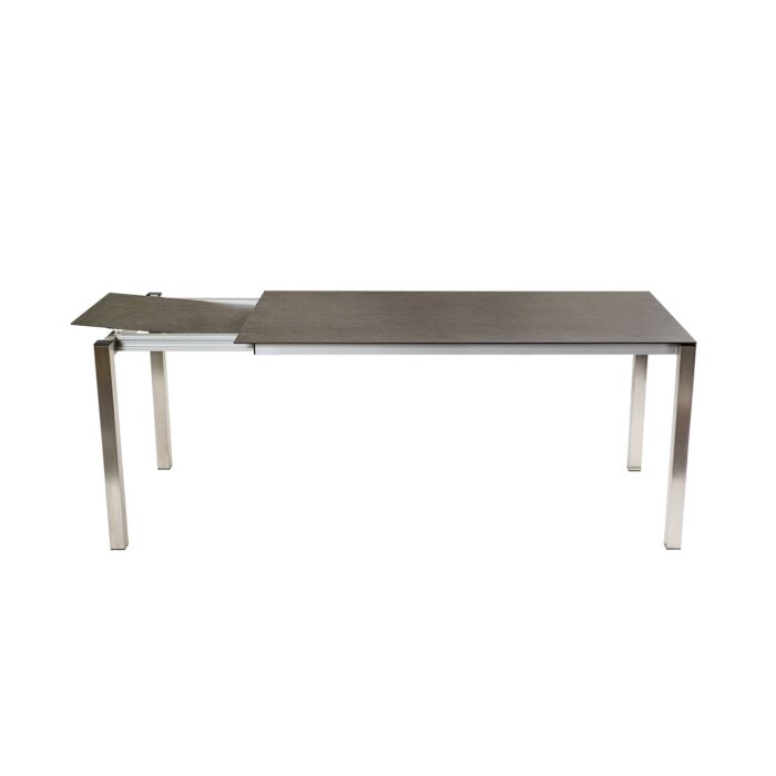 Table de jardin à rallonge Dark Moon avec plateau Dekton
