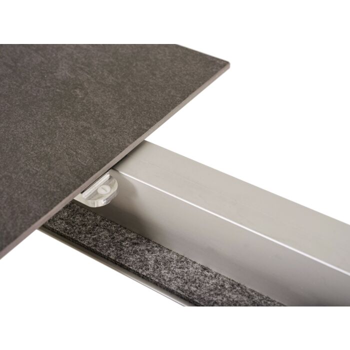 Table de jardin à rallonge Dark Moon avec plateau Dekton