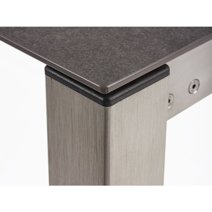 Table de jardin à rallonge Dark Moon avec plateau Dekton