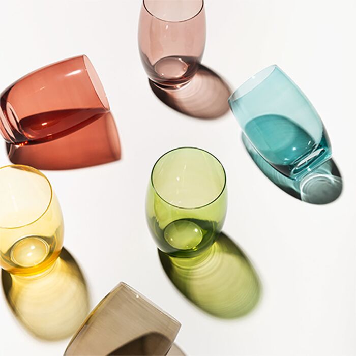 Lunasol Trinkglas Optima Multicolor 6er-Set