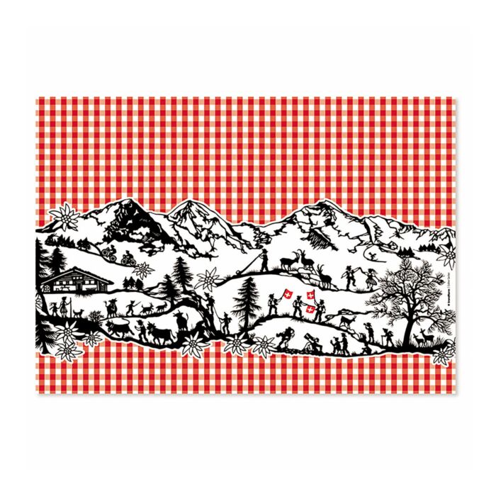 Papiertischset Swiss Tradition