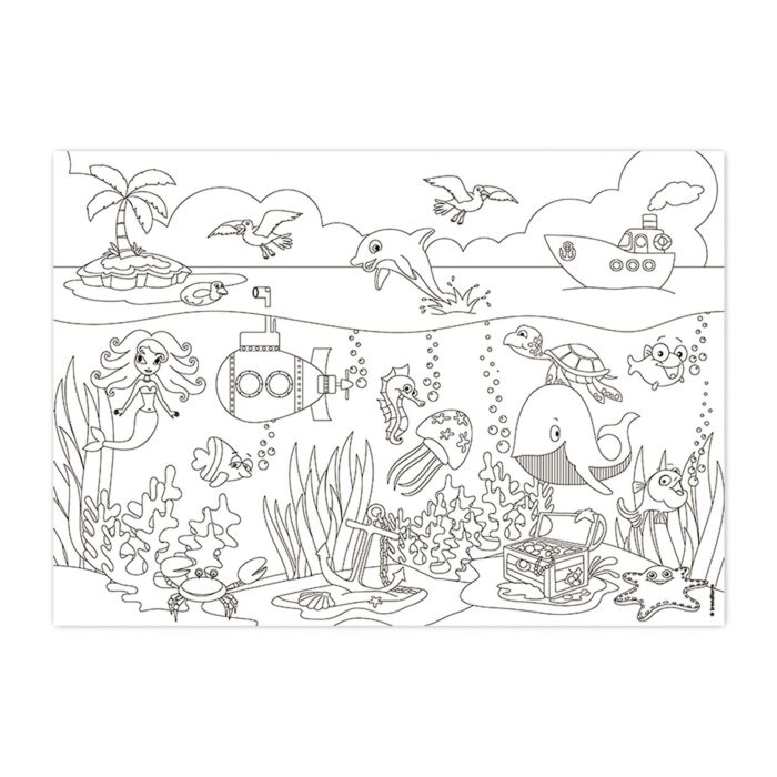 Papiertischset Kids Fun! Color-Me!