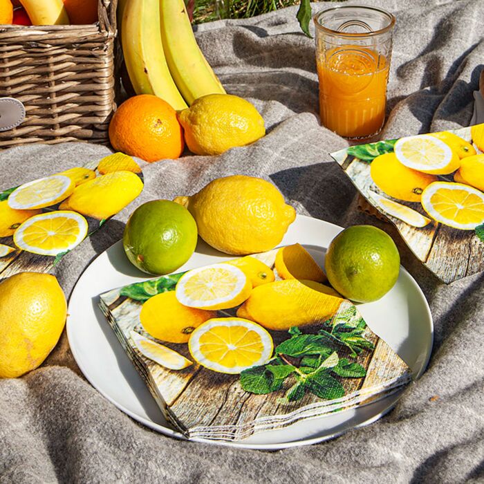 Servietten Lemon