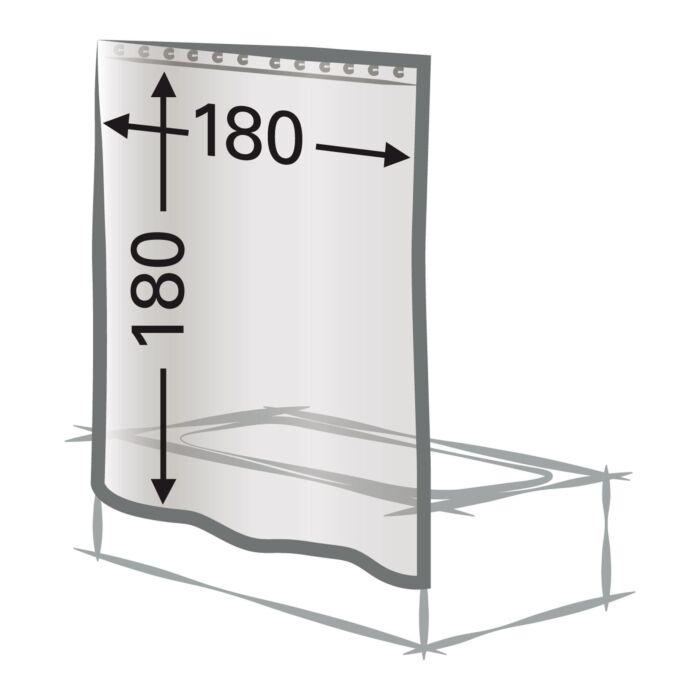 diaqua Duschvorhang Textil Joya