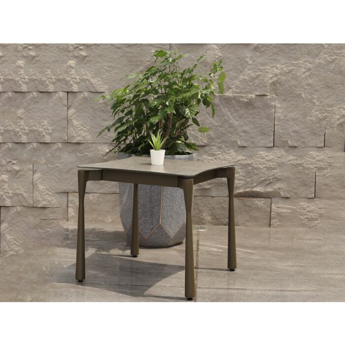 Table d'appoint Flyer avec plateau en verre impression 3D