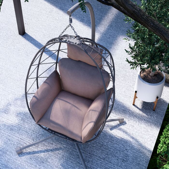 Fauteuil suspendu Dominik, pliable