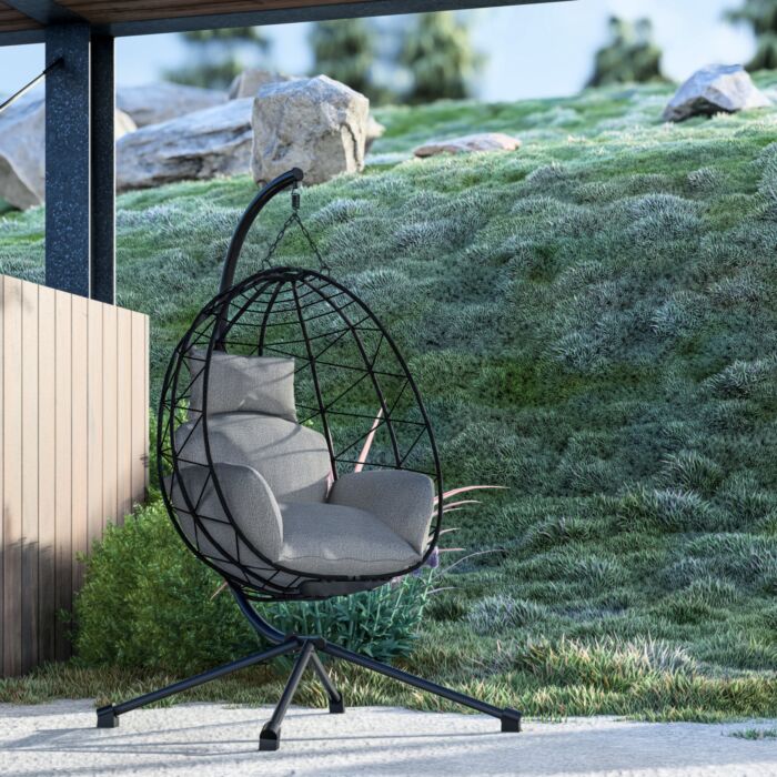 Fauteuil suspendu Dominik, pliable