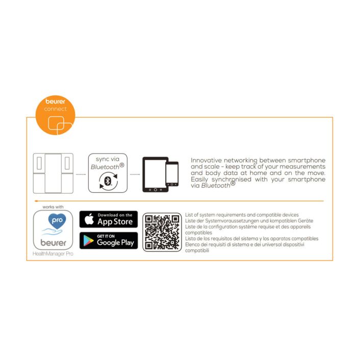 Beurer Diagnosewaage BF 500 Bluetooth®