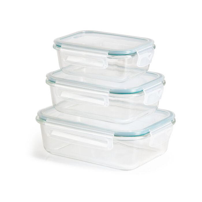 Gourmetmaxx Frischhaltedosen Klick-It 3-er Set