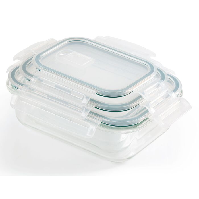 Gourmetmaxx Frischhaltedosen Klick-It 3-er Set
