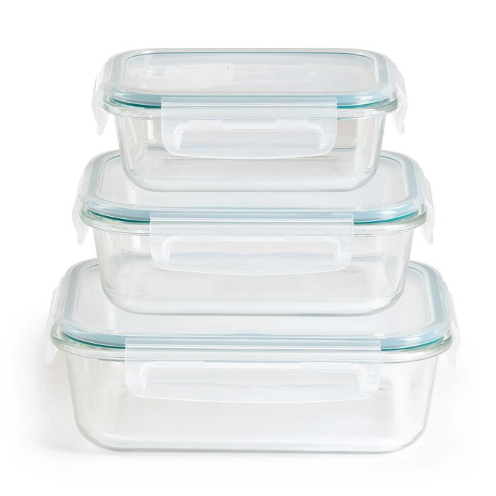 Gourmetmaxx Frischhaltedosen Klick-It 3-er Set