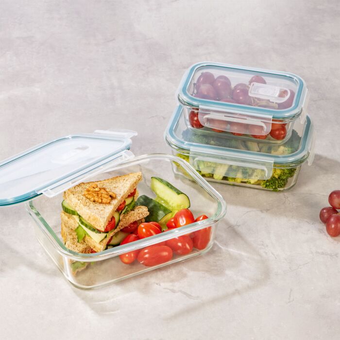 Gourmetmaxx Frischhaltedosen Klick-It 3-er Set