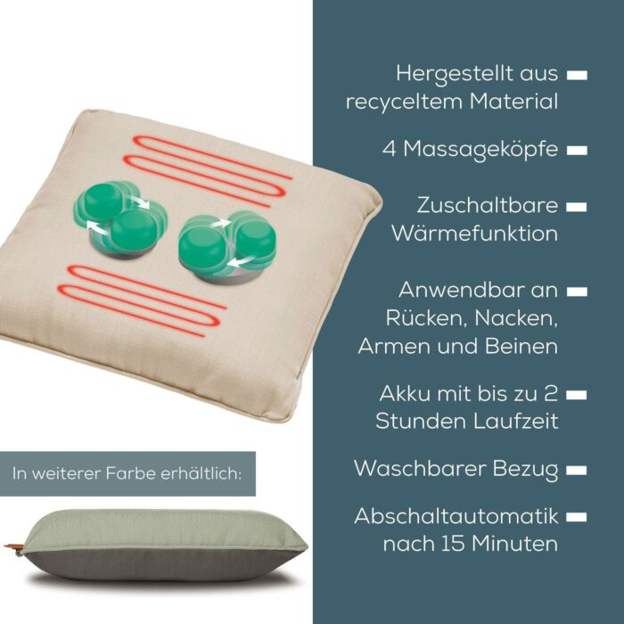Beurer Massagekissen mit Wärmefunktion MG 139