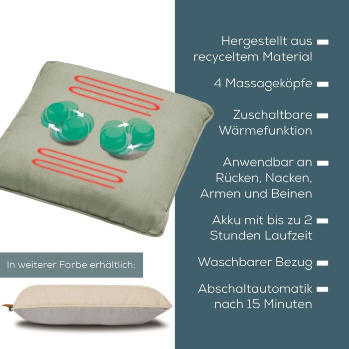 Beurer Massagekissen mit Wärmefunktion MG 139