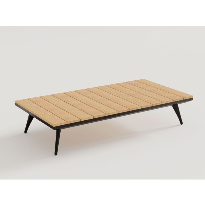 Gartenlounge Jason, mit Teakholz, Armteil links