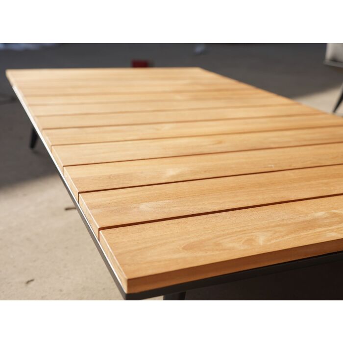 Gartenlounge Jason, mit Teakholz, Armteil links