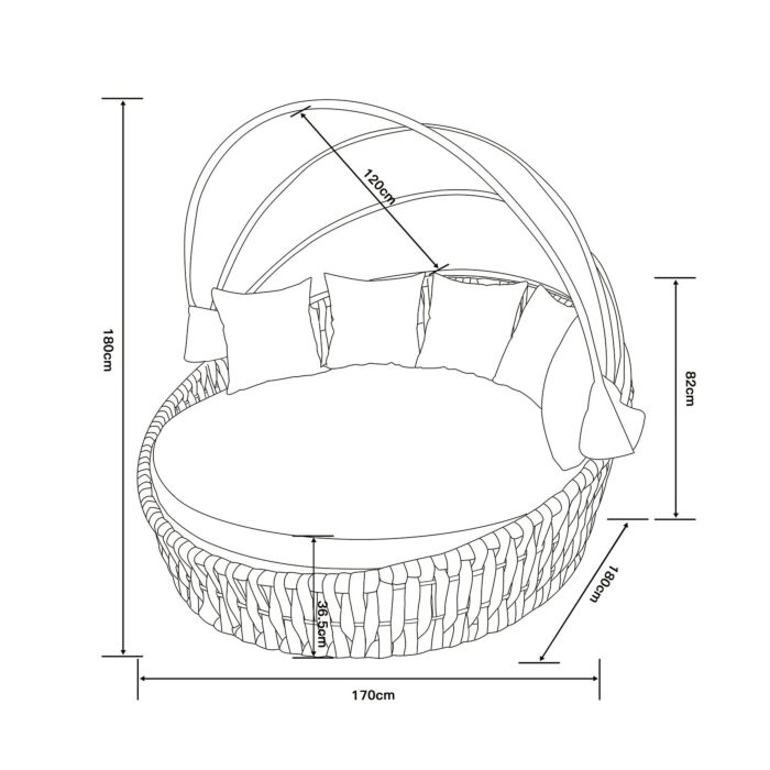 Îlot de jardin à toit pliable gris