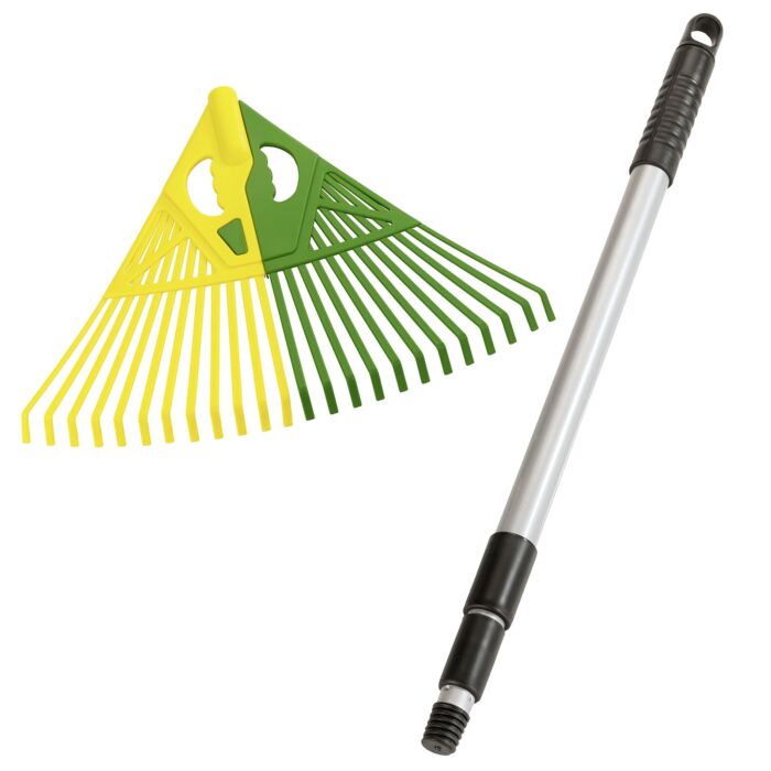 Laubrechen 3in1 mit Teleskopstiel