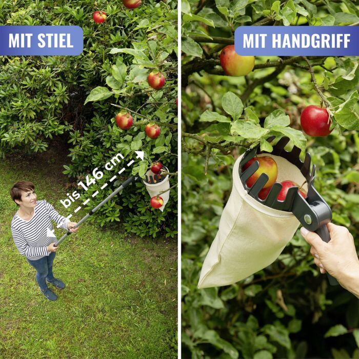Obstsammler 2in1 mit Teleskopstiel