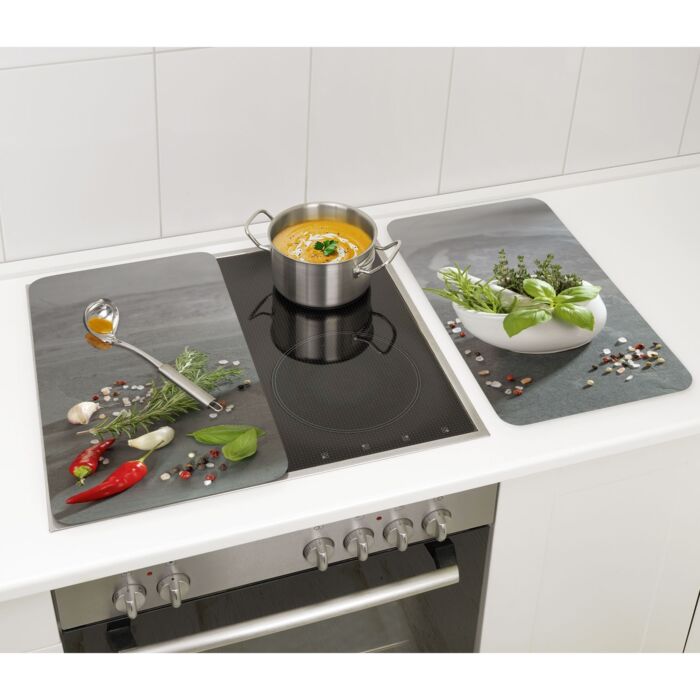 2 plaques de recouvrement en verre Aromates