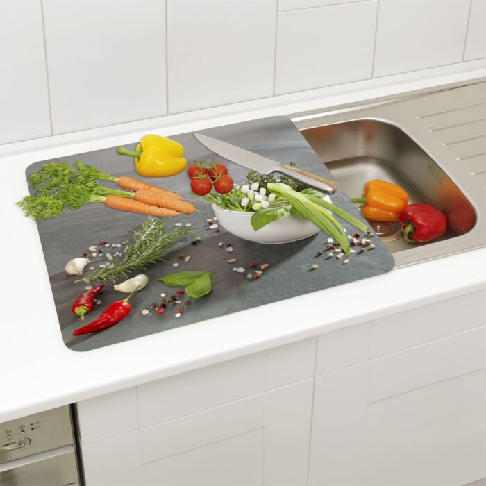 Glas-Abdeckplatte Multi – Kräuterküche