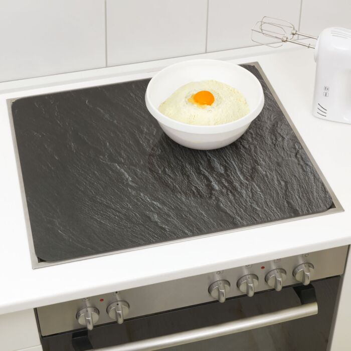 Plaque de recouvrement Multi aspect Ardoise, en verre