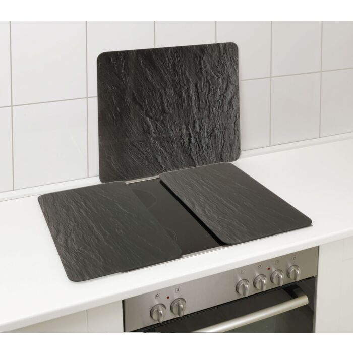 Plaque de recouvrement Multi aspect Ardoise, en verre
