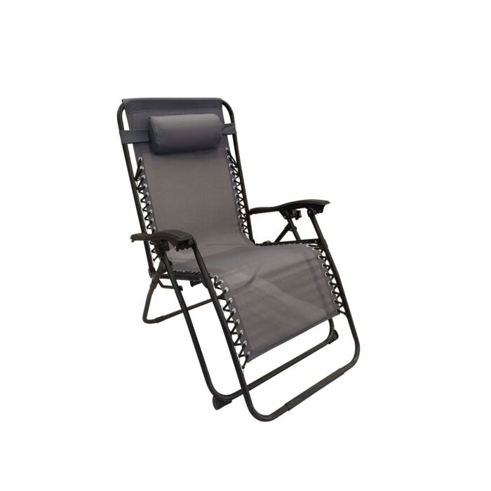 Sonnenliege Torro, Komfortbreite 74 cm grau