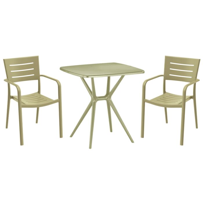 Garniture de bistro Orla, en plastique recyclé