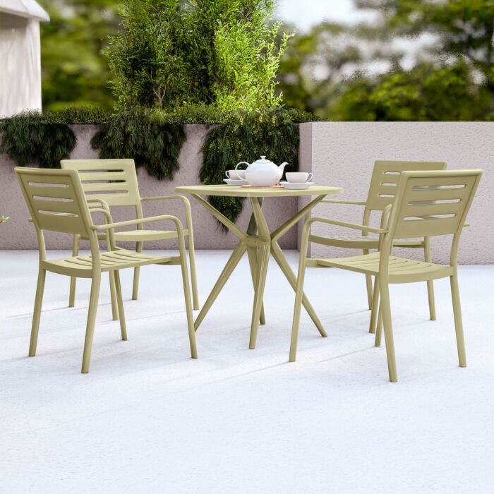 Garniture de bistro Orla, en plastique recyclé