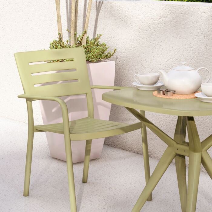 Garniture de bistro Orla, en plastique recyclé