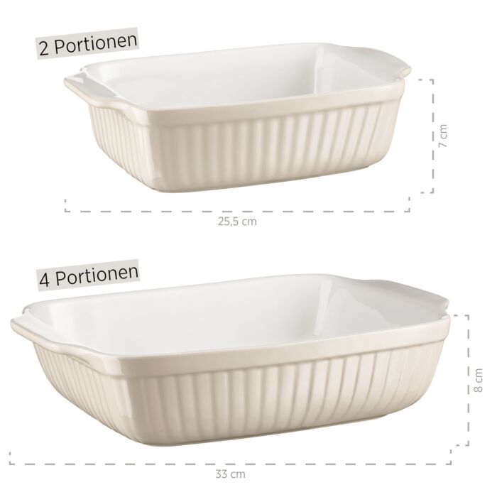 Lot de 2 plats à gratin Mäser