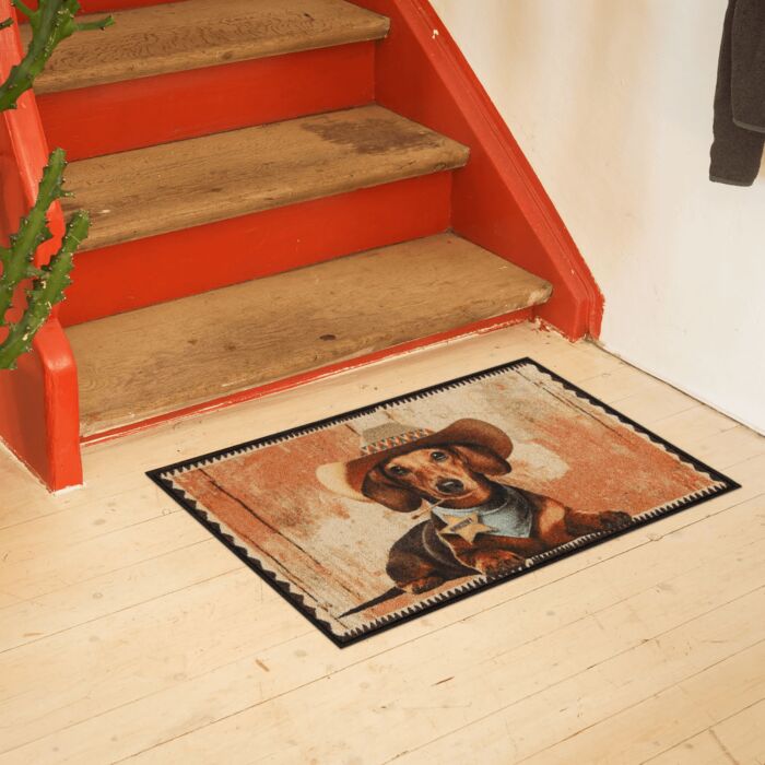 Paillasson Deputy au charmant motif de chiens 50x75 cm