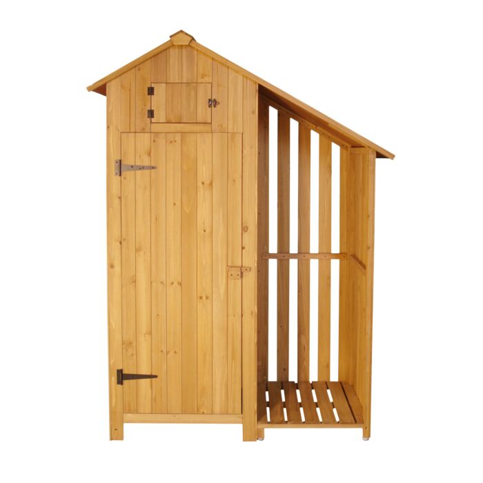 Holz-Gerätehaus 1 Türe, 1 Seitenregal