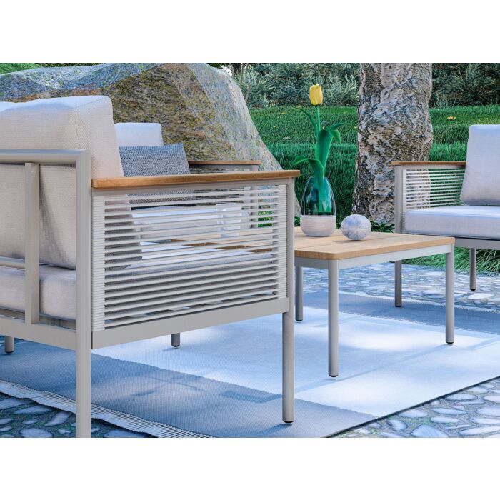 Eck-Lounge Hanna mit Lounge-Tisch