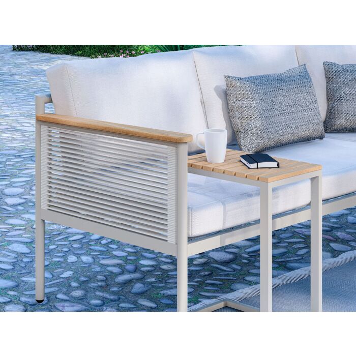 Eck-Lounge Hanna mit Lounge-Tisch