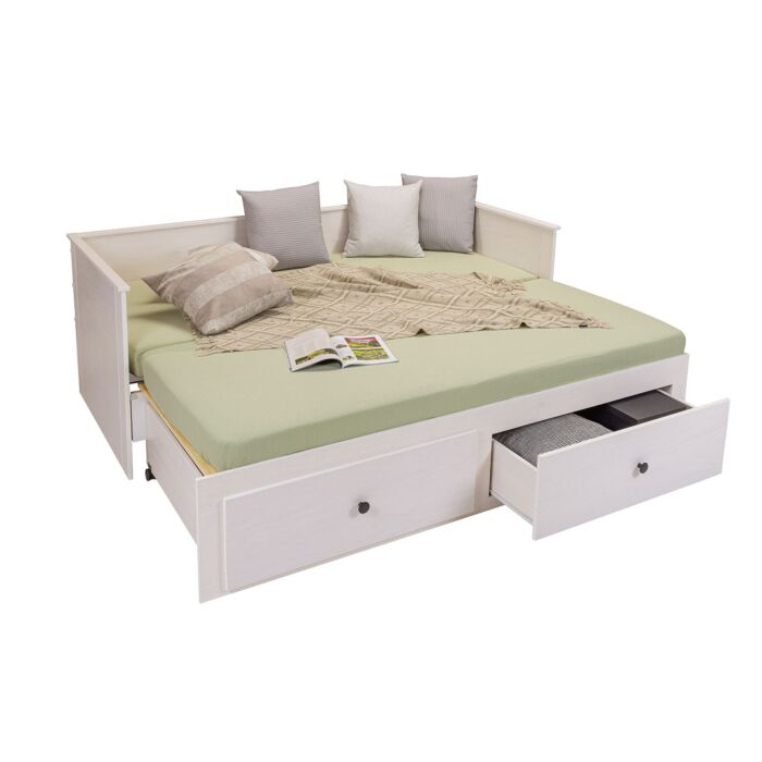 Lit gigogne Paulino en bois massif