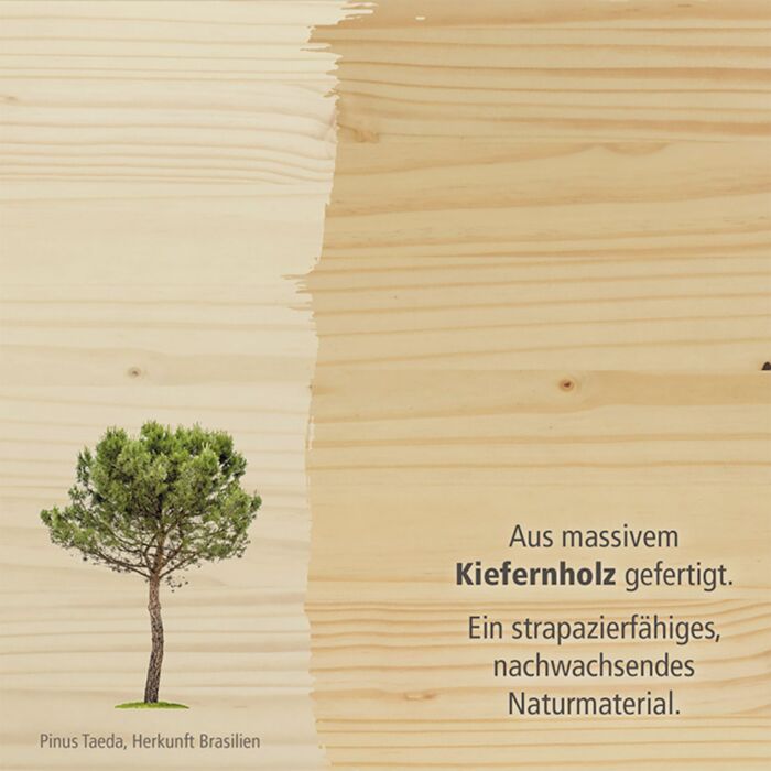 Ausziehbett Laura aus Massivholz